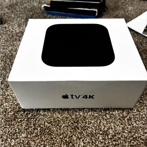 Apple TV 4K Box in Black and White